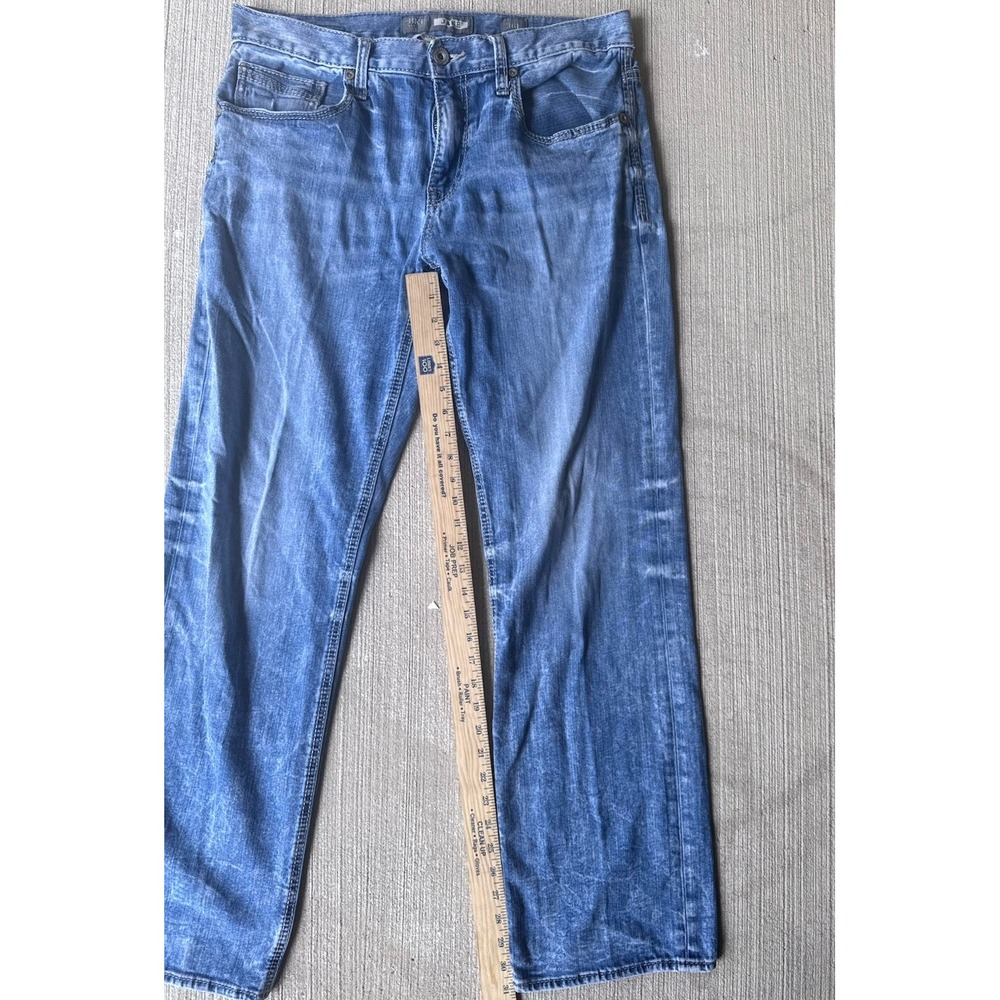 BKE Jake Bootleg Jeans Men's 36L Light Wash Denim Bootcut Stretch - Picture 5 of 12